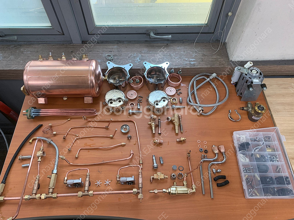 ■오버홀완료 커피머신■ 달라코르테 EVO2 2그룹 화이트 판매합니다.--7